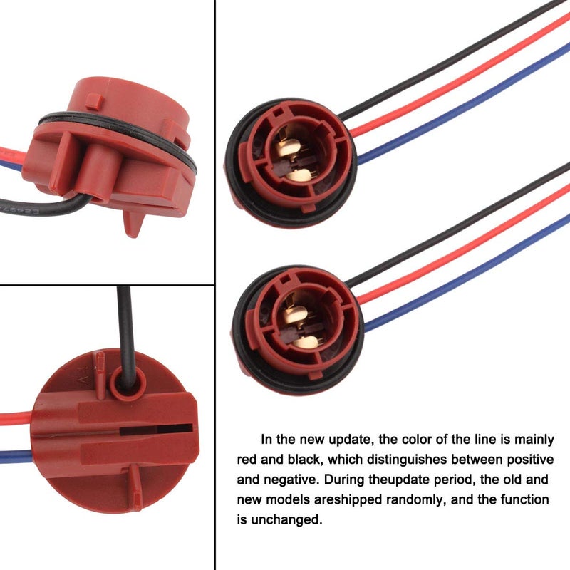 TOMALL 1157 BAY15D Replacement Sockets for Brake/Stop/Turn Signal/Tail Light Bulbs (Pack of 2) - Image 2
